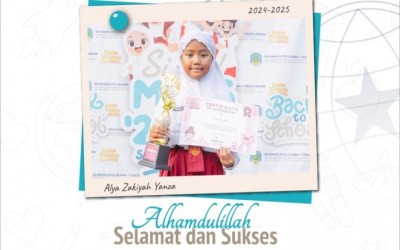 Kak Alya Zakiyah Yanza juara 1 English Olympiad SD Level 2 pada Gebyar Prestasi Gresik English Center 2024 Tingkat Kabupaten Gresik