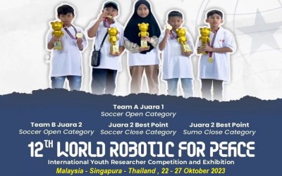Juara 1 dan 2 pada World Robotic for Peace 2023
