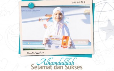 Kak Rianti Azzahra (kelas 6 ICP) Juara Medali Perak Sains Level 3 (SD kelas 5-6) pada Grand Final FABI-13, Tingkat Nasional