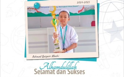 Kak Achmad Qusyairi Machi , Kelas 5 U-3, Juara 2 Tartil Putra Tipe B, pada Festival Santri, PCNU Kab.Gresik, Tingkat Kabupaten