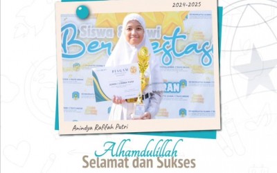 Kak Anindya Rafifah Putri Kelas 6 U-3, Juara 1 Lomba Puisi , Kegiatan Tengah Semester,  Gugus 03 Gresik, Tingkat Kabupaten