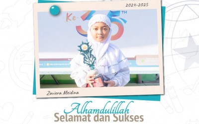 Kak Zaviera Meidina (2 ICP) Juara Lomba Bahasa Inggris 2 SD pada Festival Gebyar Kemerdekaan, CV. Anis Production, Tingkat Kabupaten