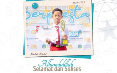 Kak Atallah Ahmad , Kelas IV U-3, Juara 2 Lomba Catur, pada Festival Catur Pelajar Kabupaten Gresik 2024 Club, Catur Yunior Patih Giri Gresik, Tingkat Kabupaten