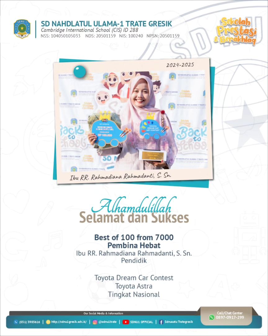 sdnu1trate_ibu-diana-juara-pembinahebat-toyotadreamcarcontest2024-tingkat-nasional